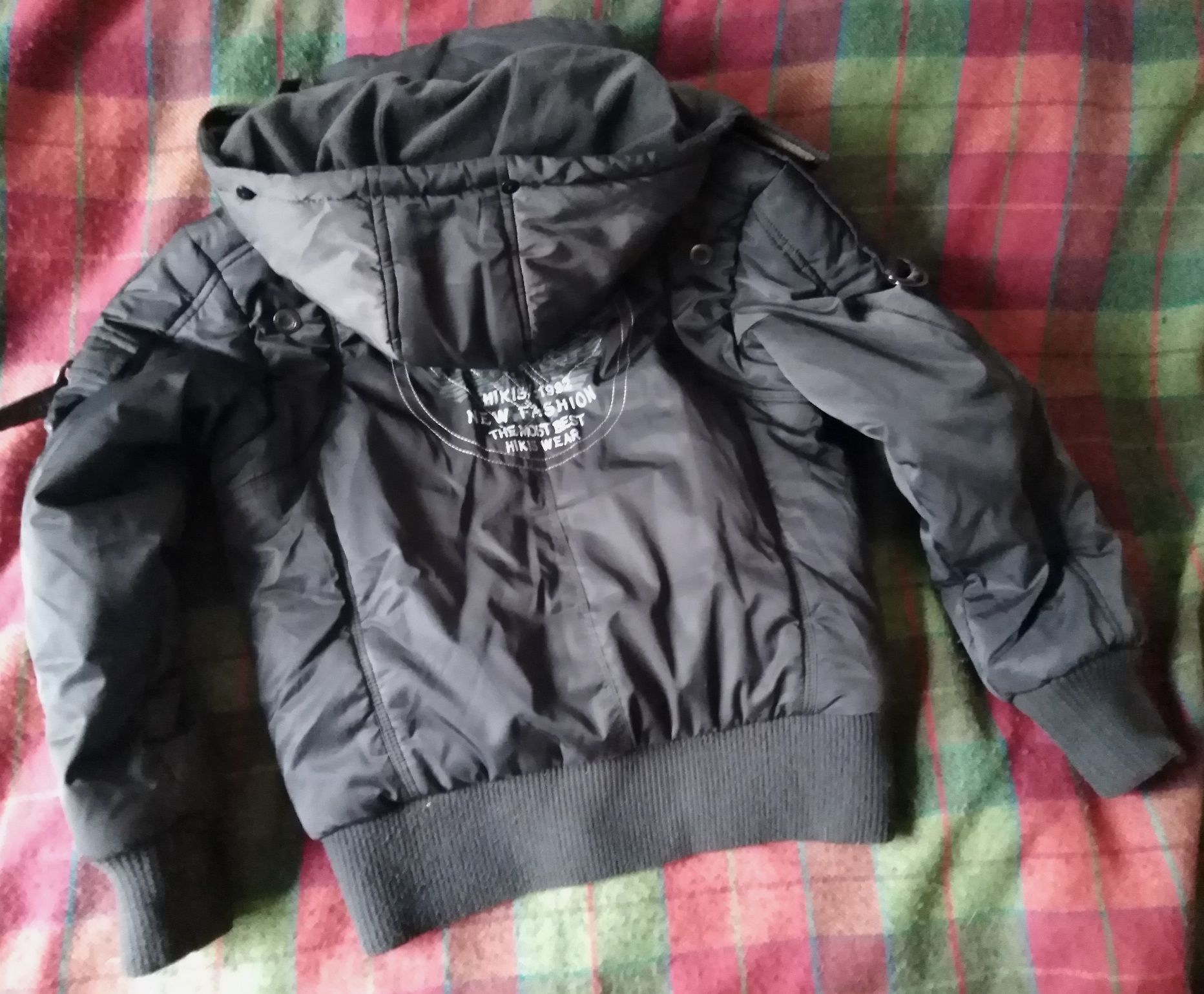 Kurtka zimowa, styl wojskowy, bomberka HIKIS r:152 /k8.