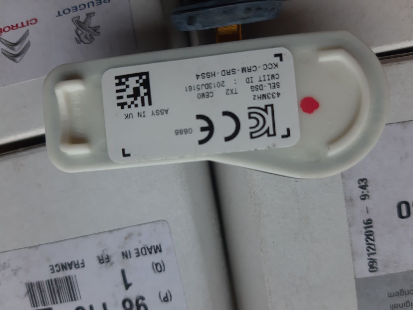Czujniki tpms citroen ds5