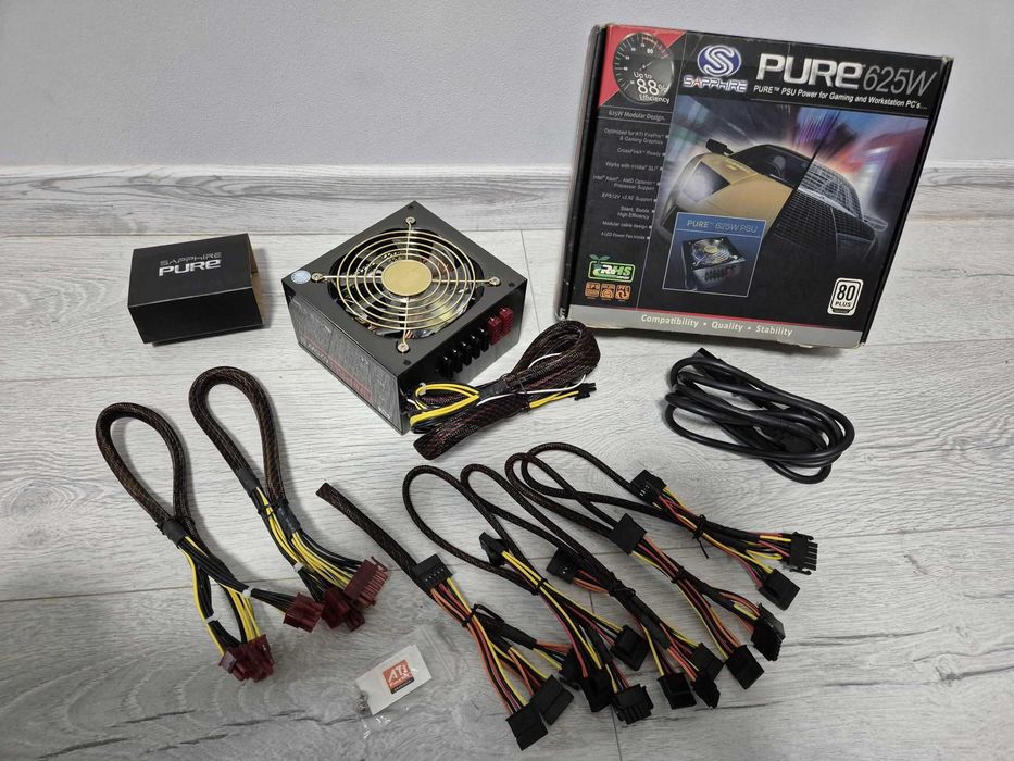 новий блок живлення модульний 625W Sapphire PURE добротний. Trade-IN