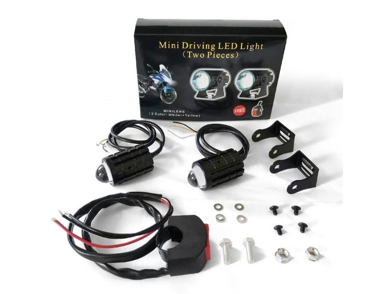 Дополнительные BI-LED фары ЛЕД лампы для скутера, мото, квадроцикла
