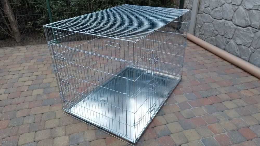 Ocynkowana klatka kennelowa XXL 118x78x84 cm