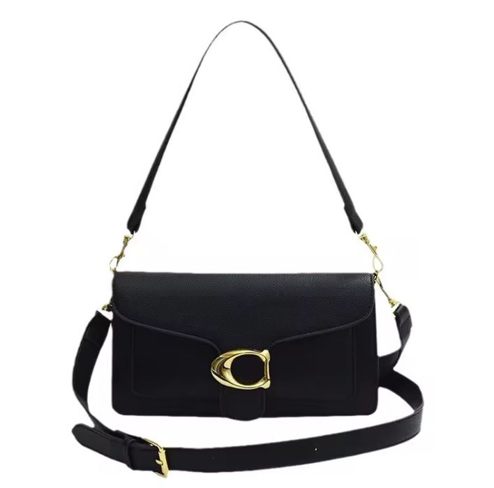 6 кольорів Сумка Coach коуч на плече з пряжкою шкіряна жіноча