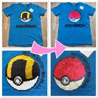 Pokemon Pokeball Koszulka Zmieniająca wzór 9 lat 134 cm