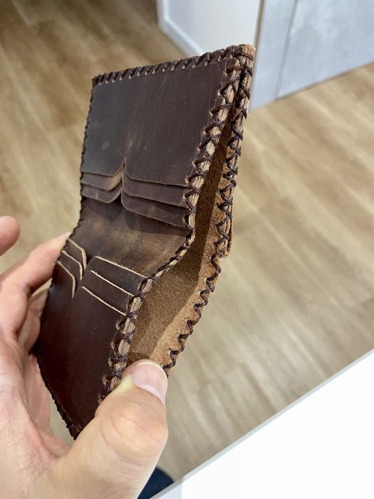 Carteira Homem pele cabedal vintage