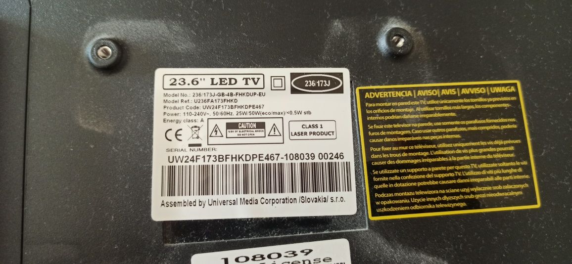 TV led UMC 23 polegadas com leitor de DVD