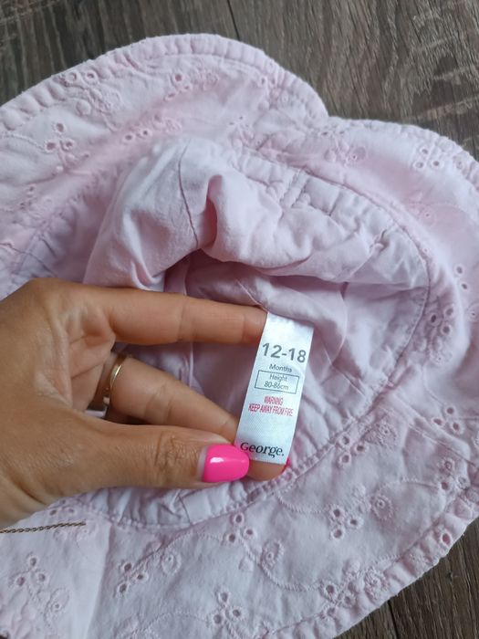 Ażurowy letni kapelusz dla dziewczynki jak newbie 80 86