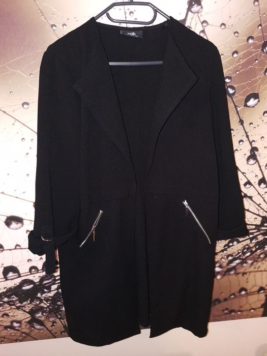 Marynarka długa czarna zippy WALLIS L (40)