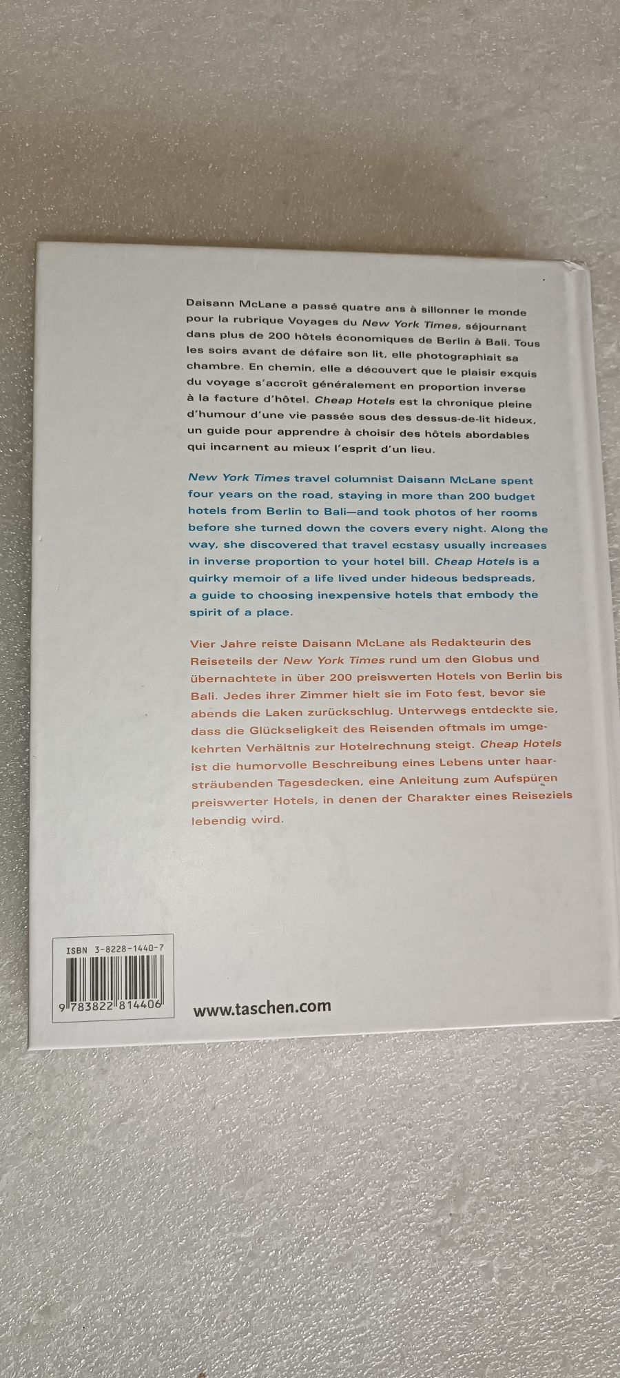 antigo livro da taschen Cheap Hotels by Daisann McLane