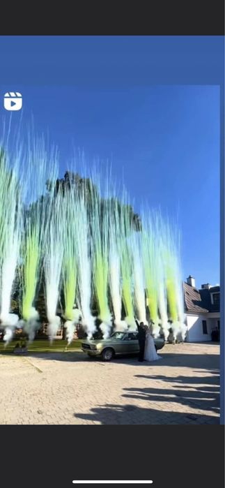 Kolorowy dym mina dymna miny dymne na sesje zdjęcia wesele baby shower