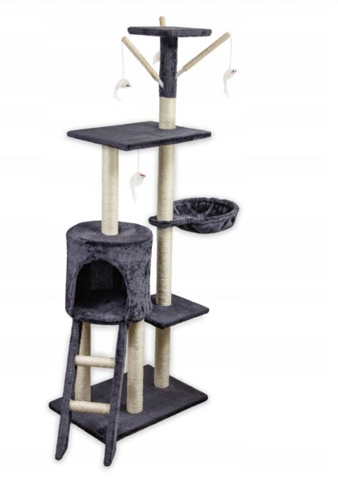 Когтеточка Pet Hobby висока, 140 см, сіра