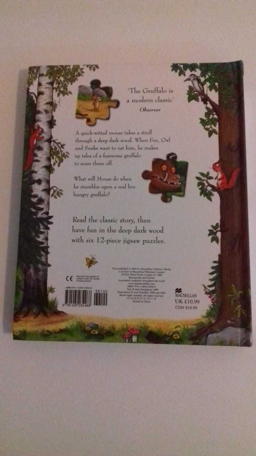 Julia Donaldson ksiazka z Puzzlami Gruffalo versja angielska