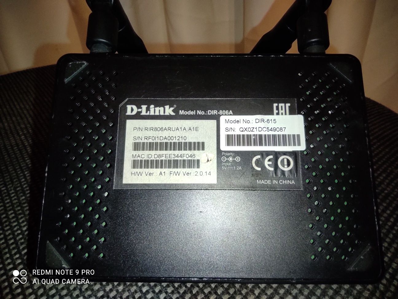 Dlink DIR-806A/A1 роутер 2,5Ггц-5Ггц