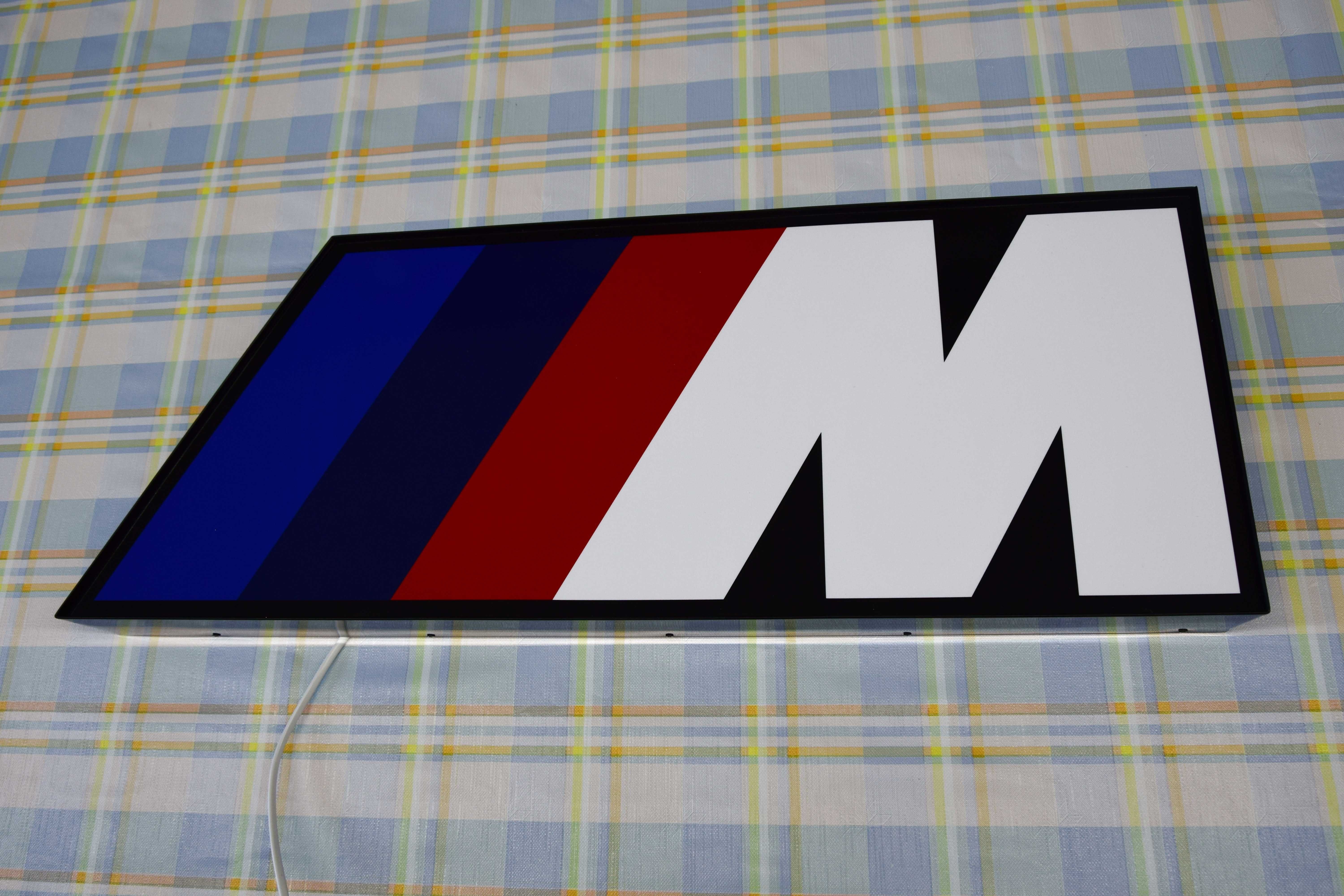 NEON M-Power BMW, Logo 3D, Baner na ściane, REKLAMA LED, Prezent