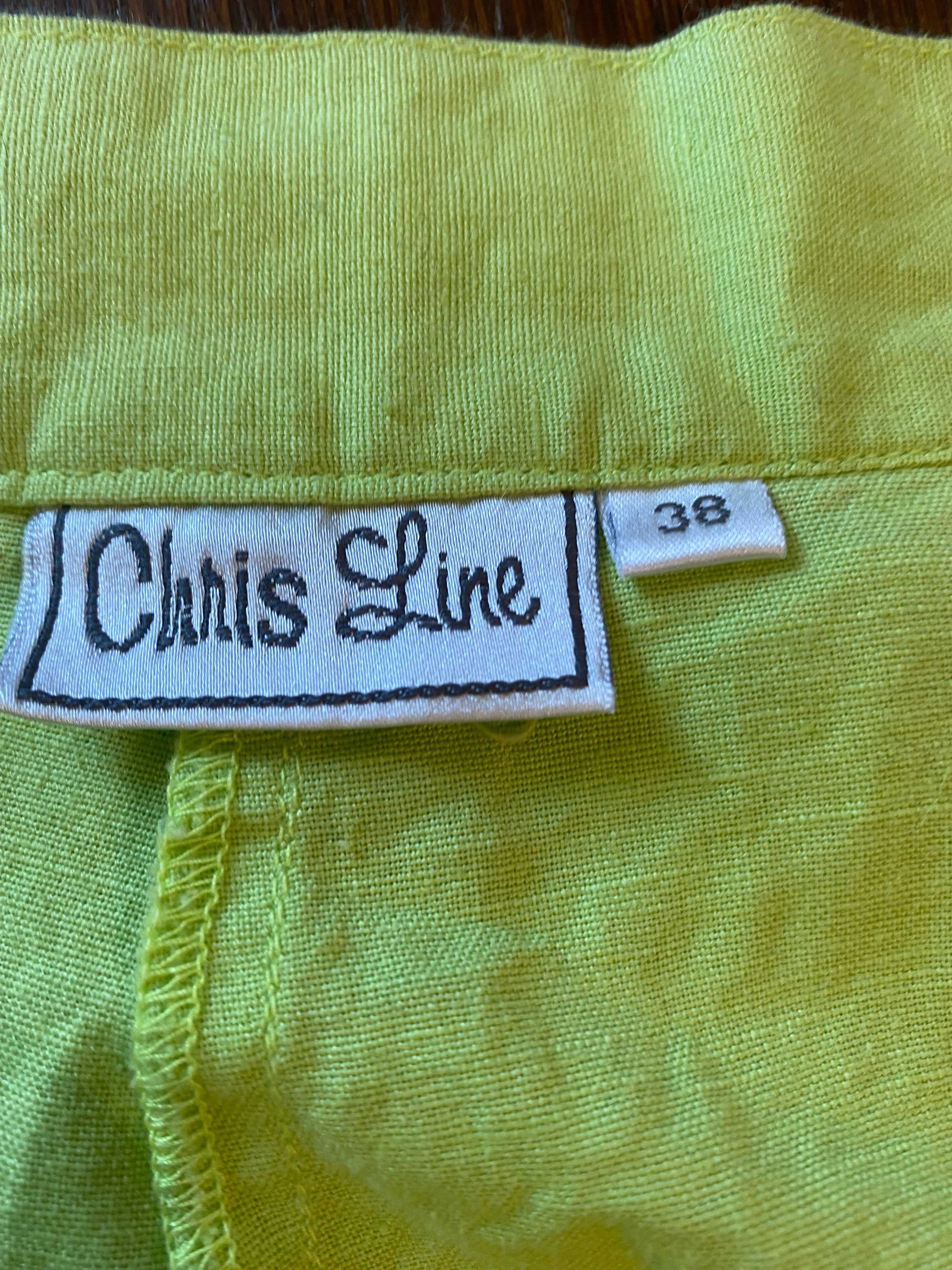 Тонкі широкі лляні брюки chris line 44-46 р