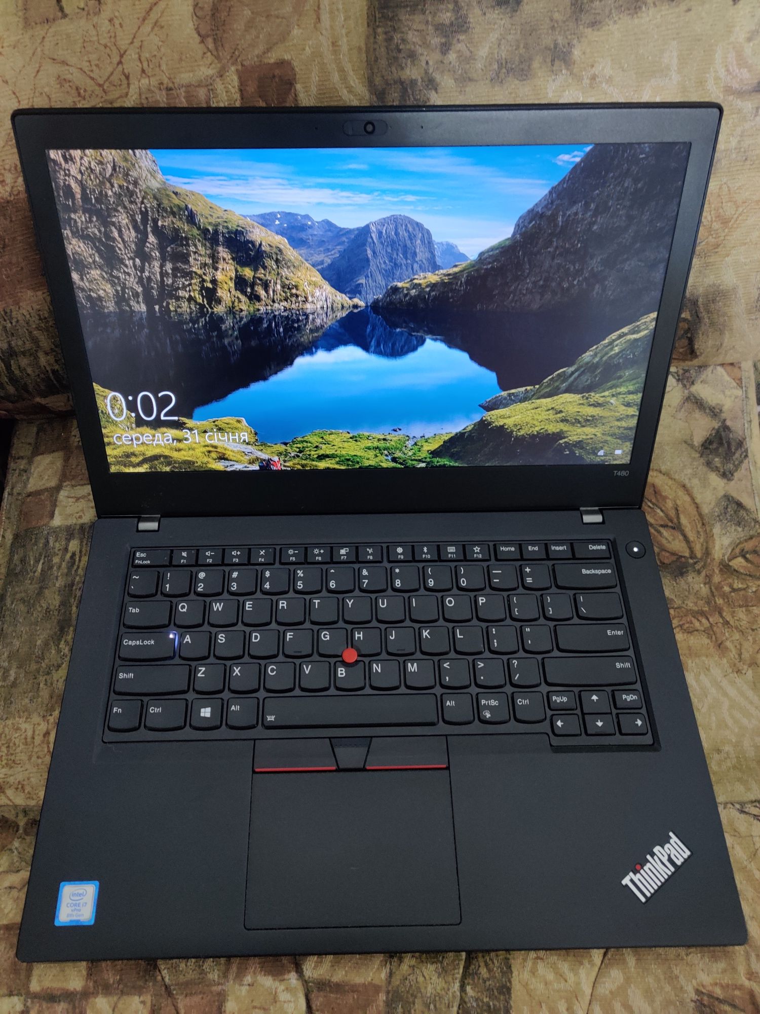 Lenovo ThinkPad T480 14” FHD IPS i7-8650U/16GB DDR4/256Gb SSD