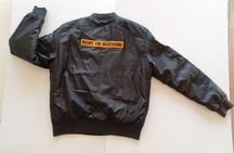 Clique Bomber Jacket L męska Czarna kurtka Poliester
