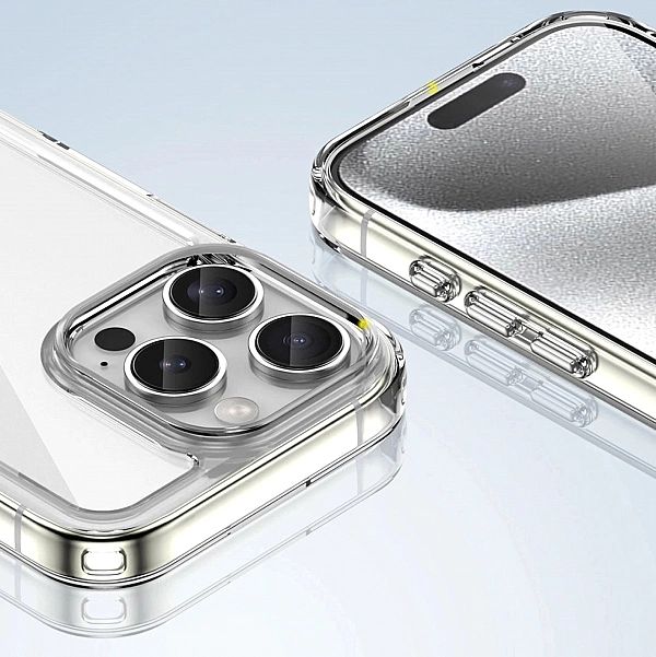 Etui Outer Space Case z żelową ramką do iPhone 16 Pro Max - przezroczy