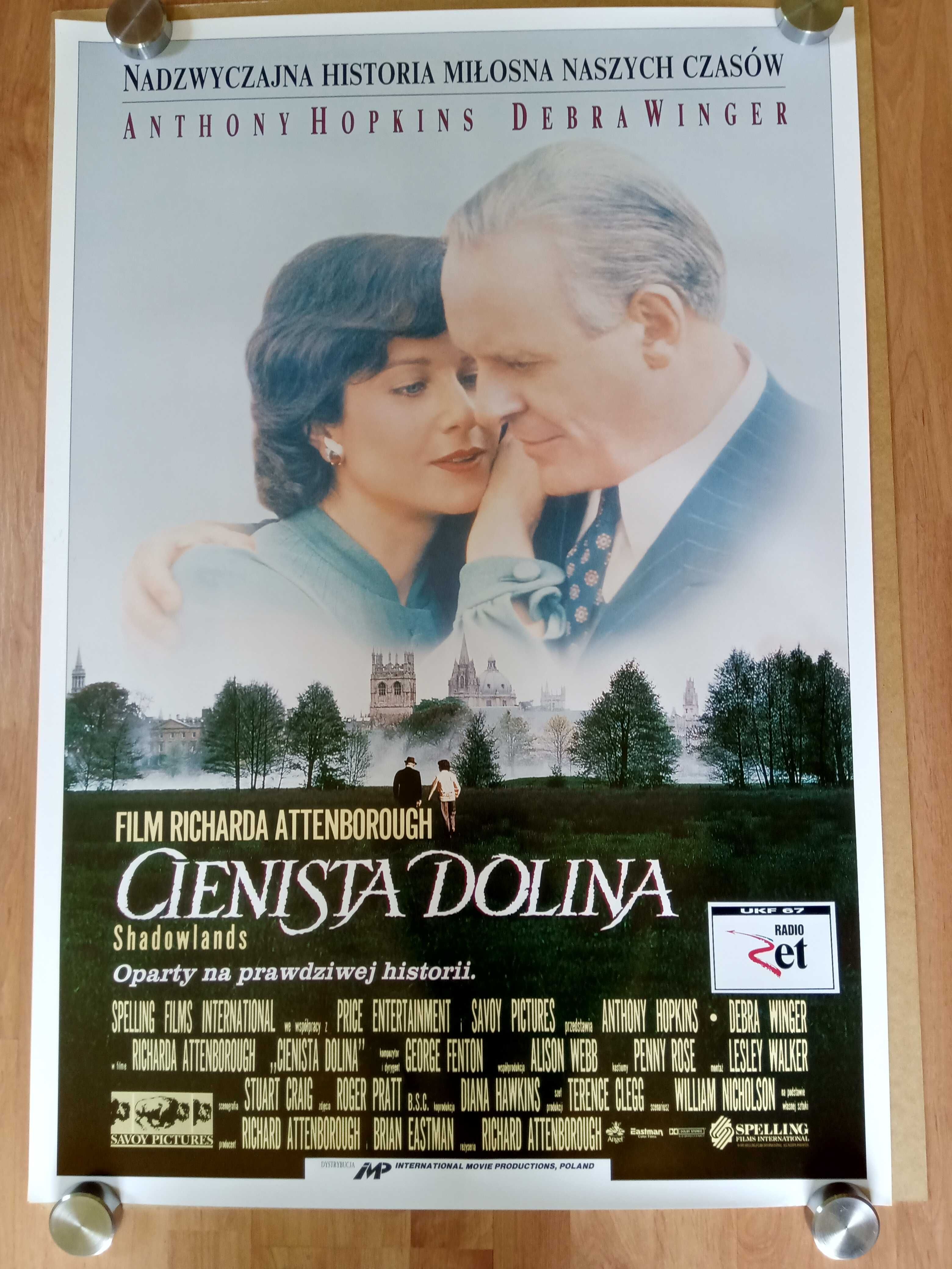 Cienista dolina Oryginalny plakat kinowy z 1993 roku.