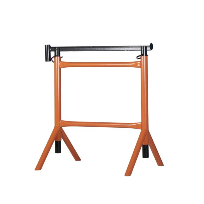 Andaime tradicional e cavaletes