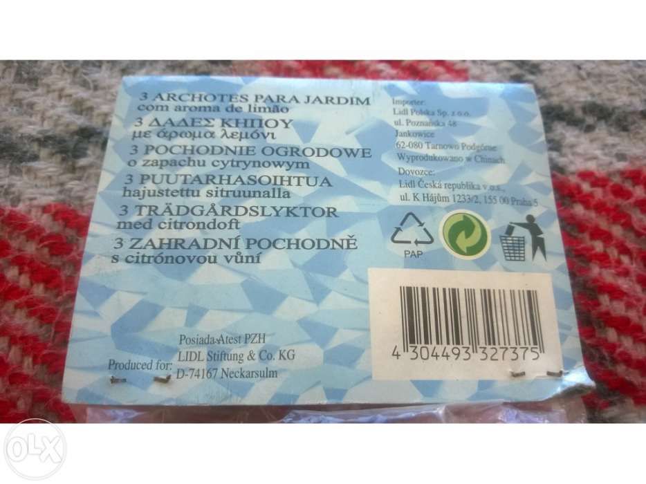 Tochas de jardim anti mosquitos