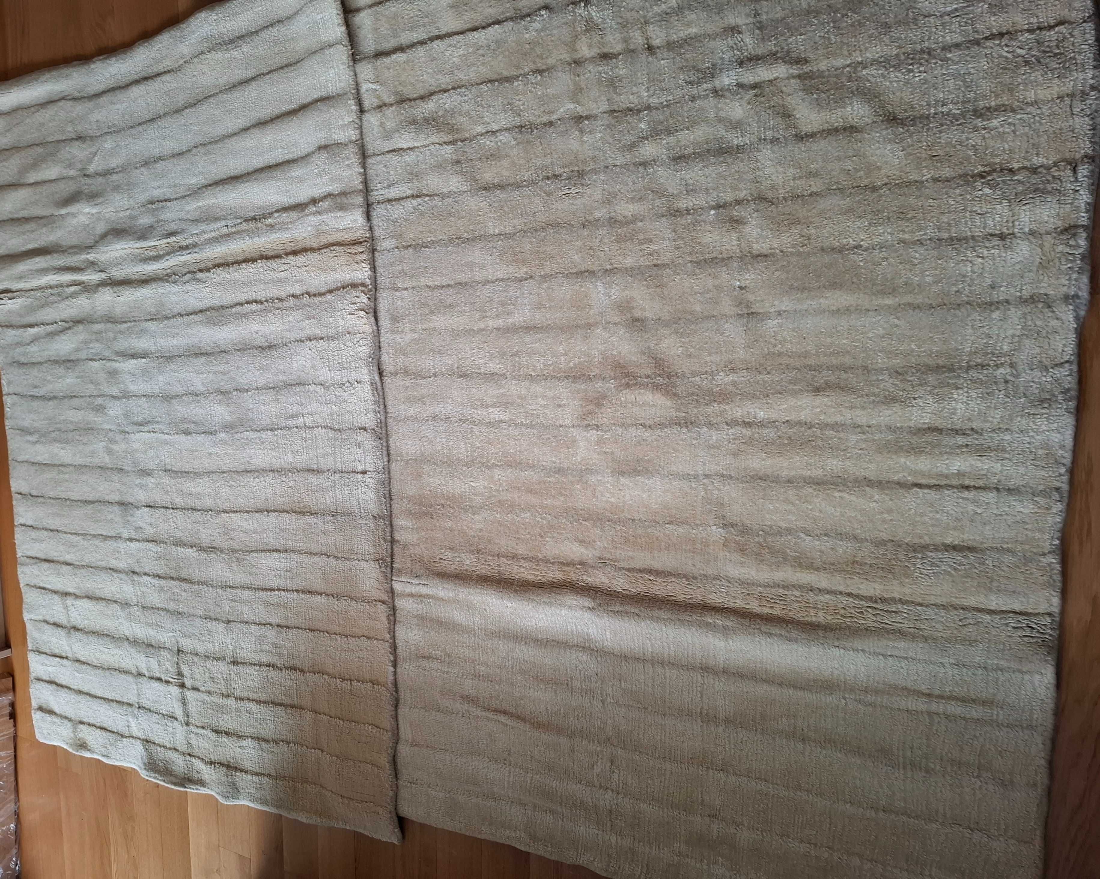 Dywany 2 sztuki 140cmx120cm beżowo-żółte
