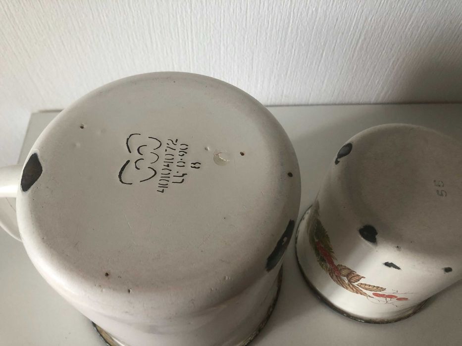 Кухоль емальований 1л. Кружка 400мл.Судочек Судок посуд СРСР.