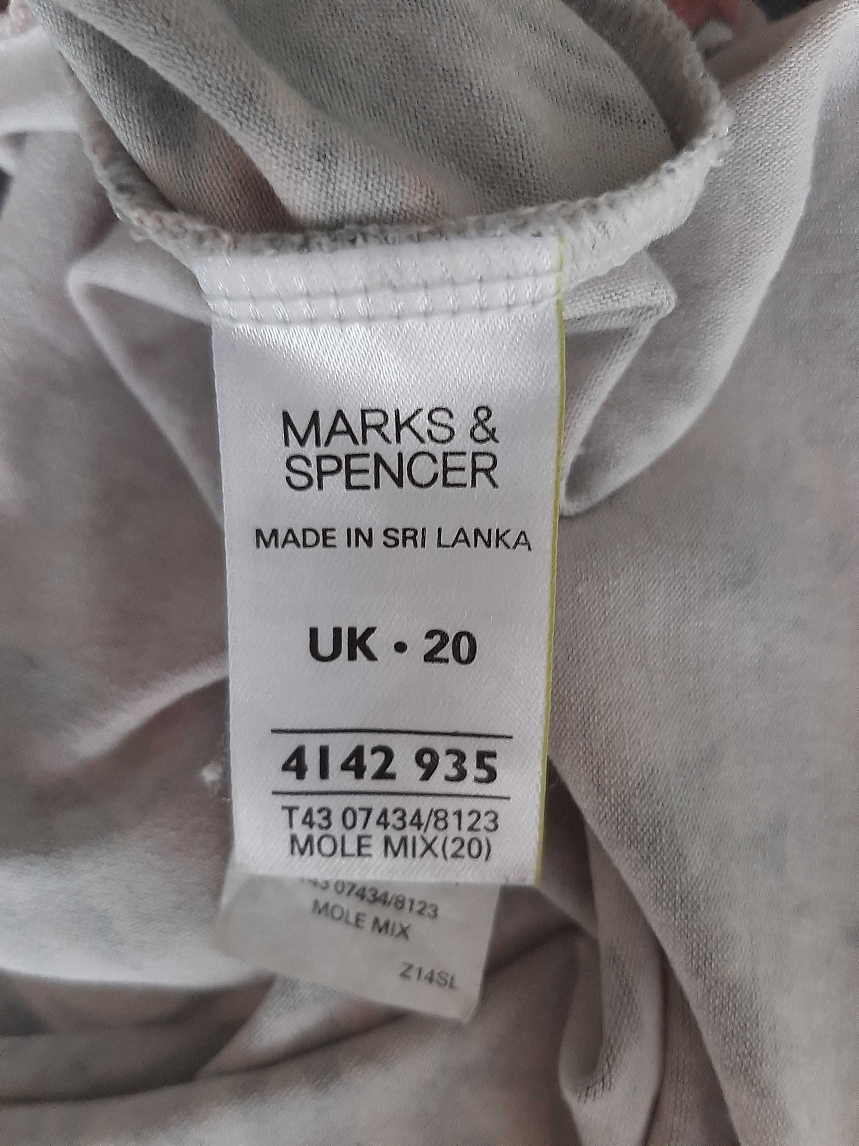 Bluzka, bluzeczka, koszulka z krotkim rękawem, Marks &Spencer rozm. 48