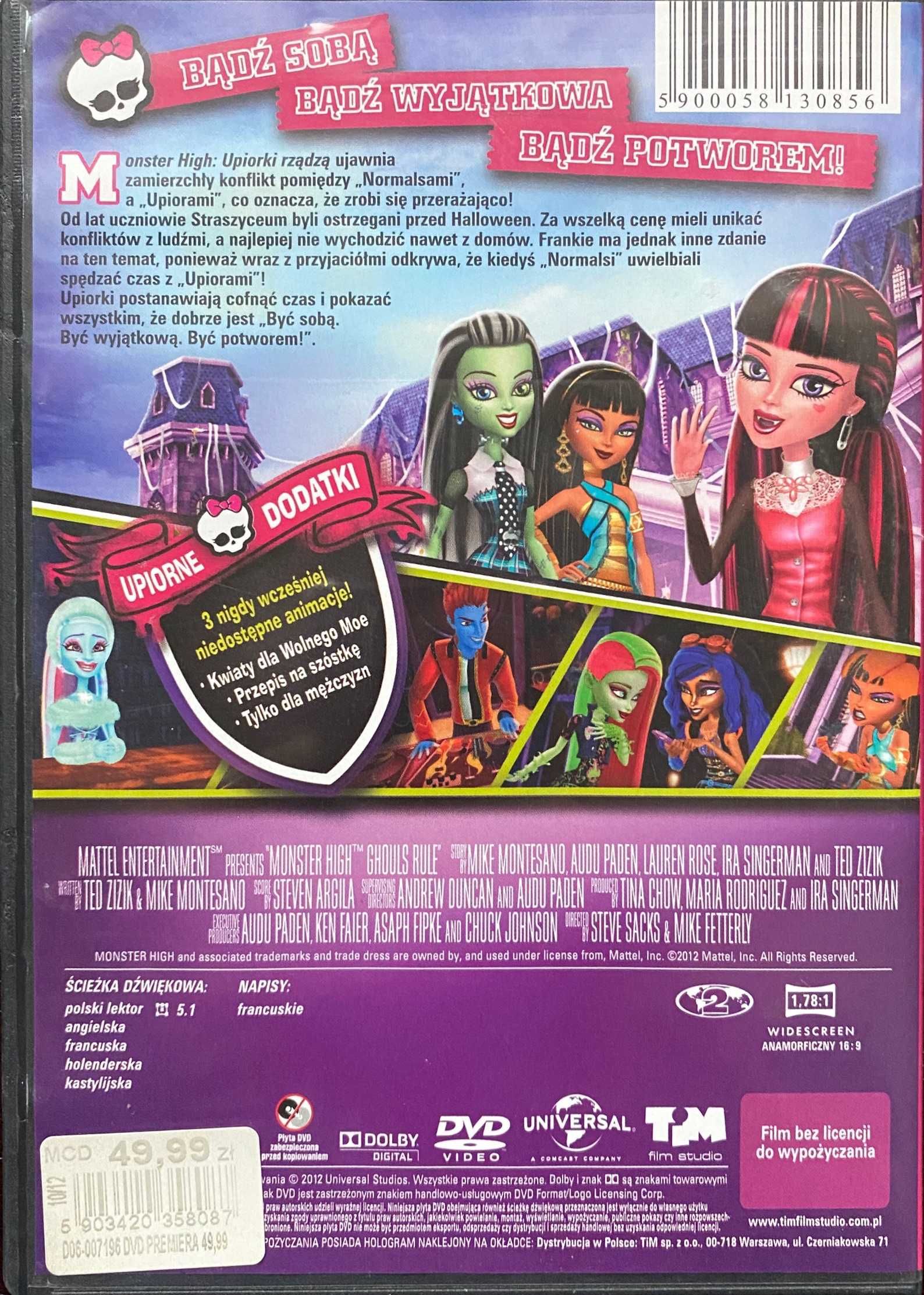 Film DVD MONSTER HIGH Upiorki Rządzą