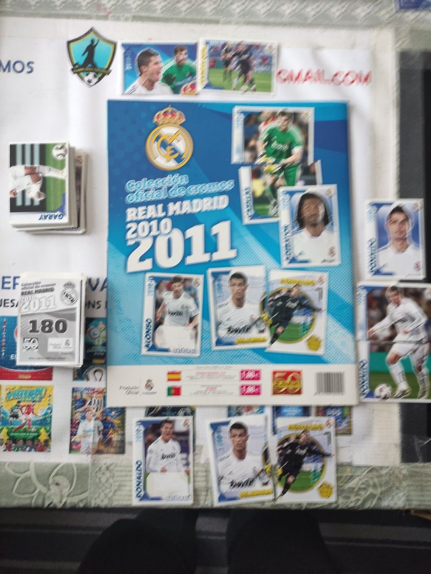 Coleção completa por colar Real Madrid 2010/2011 panini