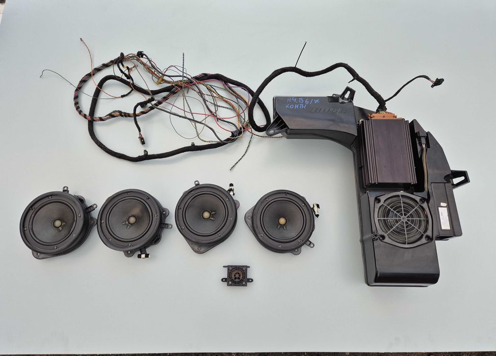 Komplet Nagłośnienie BOSE Głośniki Subwoofer Wiązka Audi A4 B6 B7Kombi