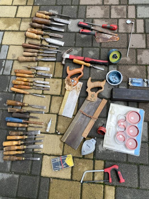 Стамески,обушковая пила старинные Sheffield,Marples Англия