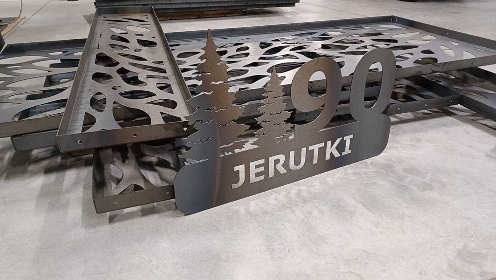 Artystyczne ogrodzenie wycinane laserowo panel 3D przęsło indywidualne