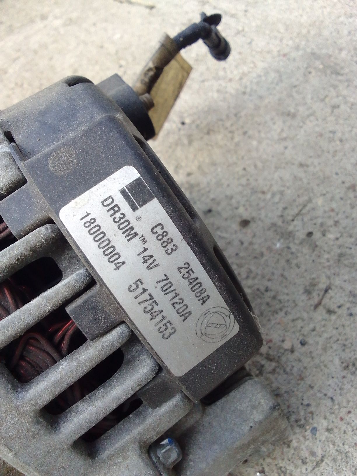 Alfa Romeo 159 1.8 MPI alternator