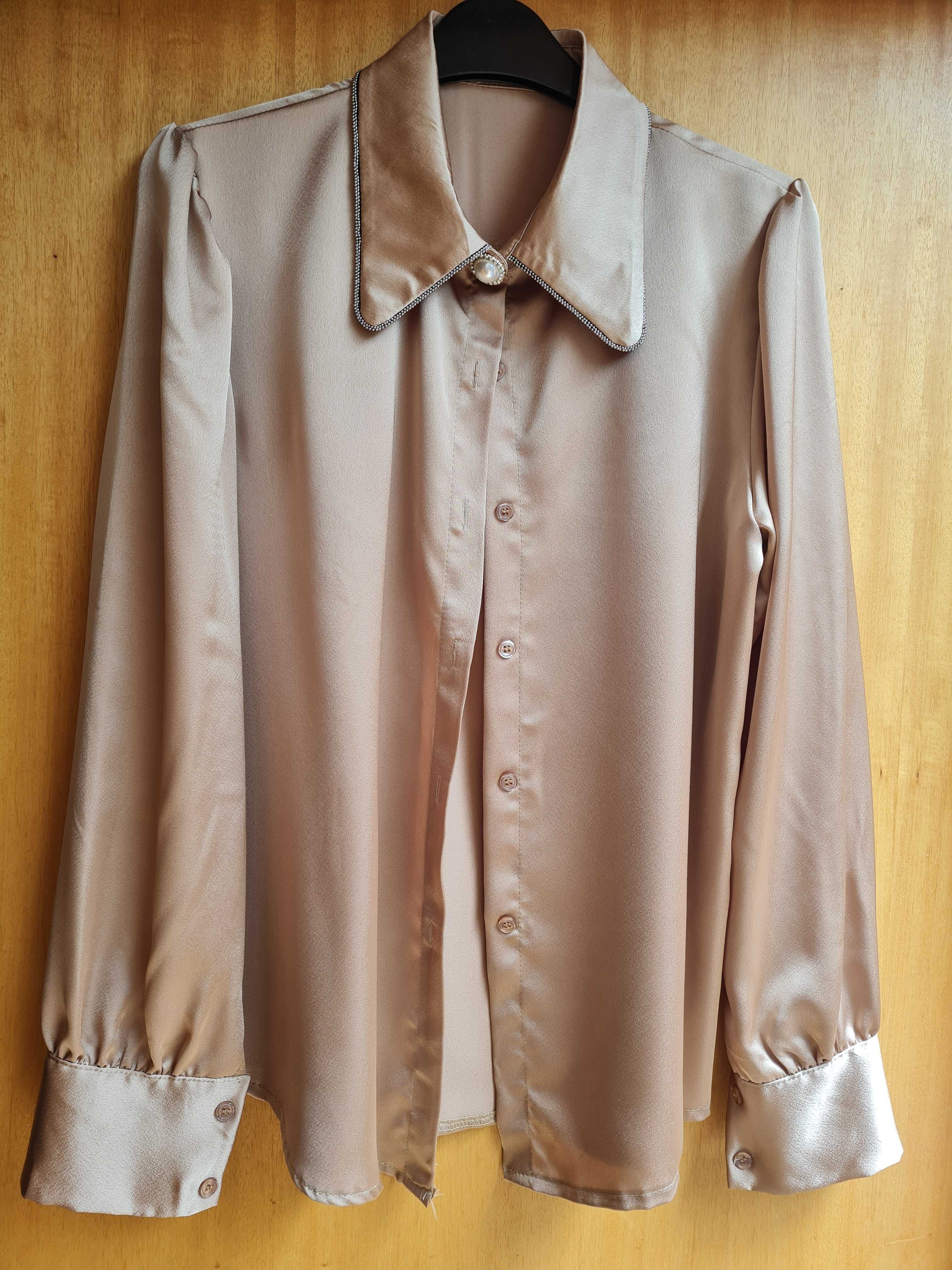 Blusa camel elegante