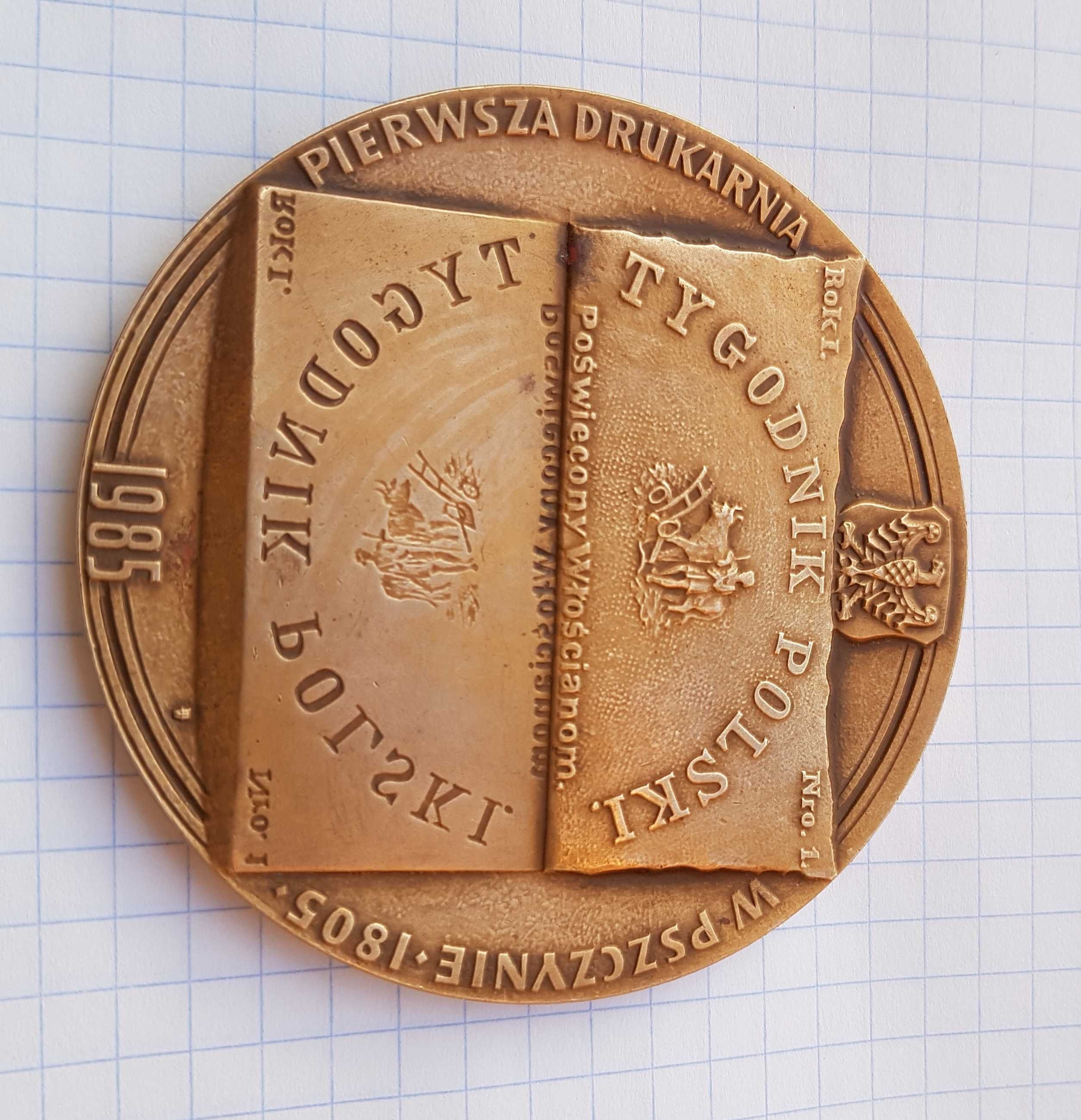 Medal Karol Miarka Pszczyna Tygodnik Polski 1985