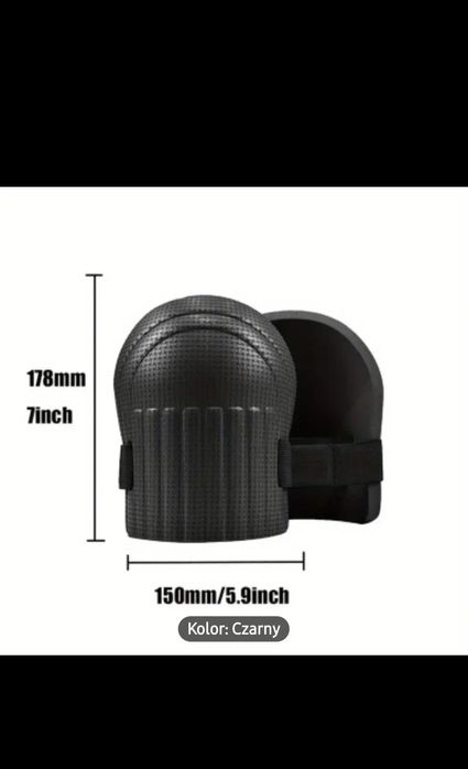Ochraniacze na kolana. do ogrodu, budownictwo. kolor czarny.