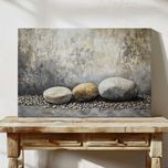 Trzy Kamienie | Obraz 150x100 cm | Wabi Sabi 4