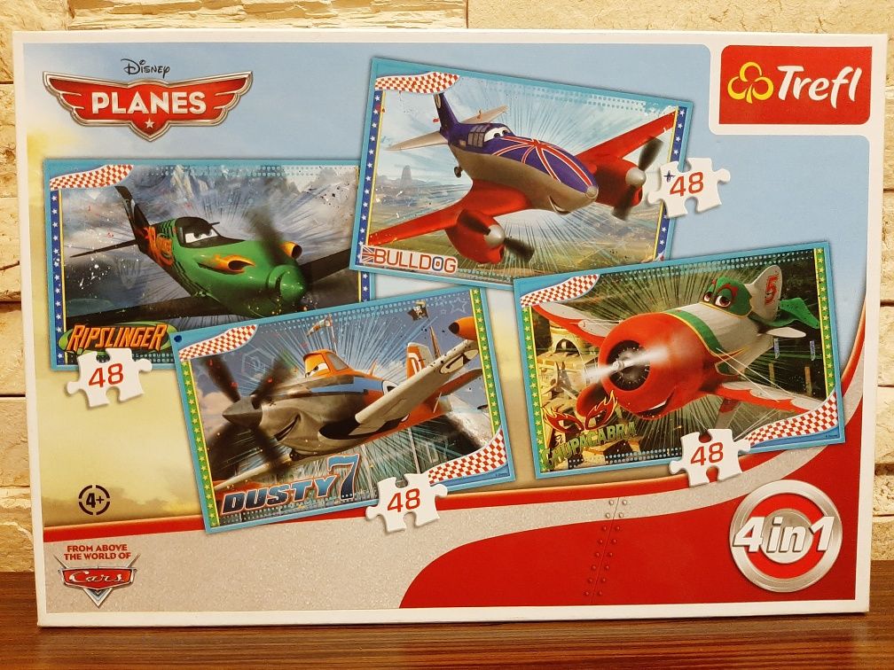 Puzzle Planes Samoloty Disney 4 w 1