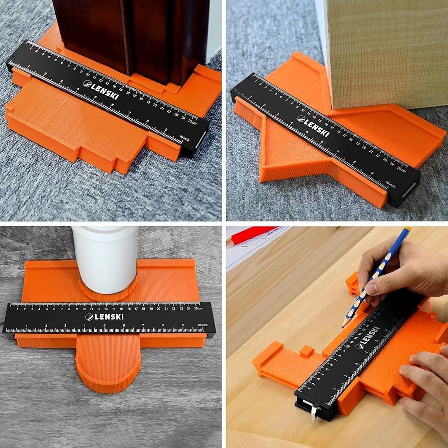 Lenski Miernik konturu 25 cm z blokadą do płytek, paneli itp