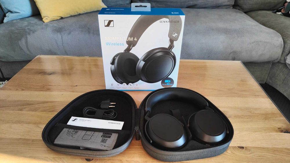 Sennheiser Momentum 4 słuchawki bezprzewodowe - stan idealny