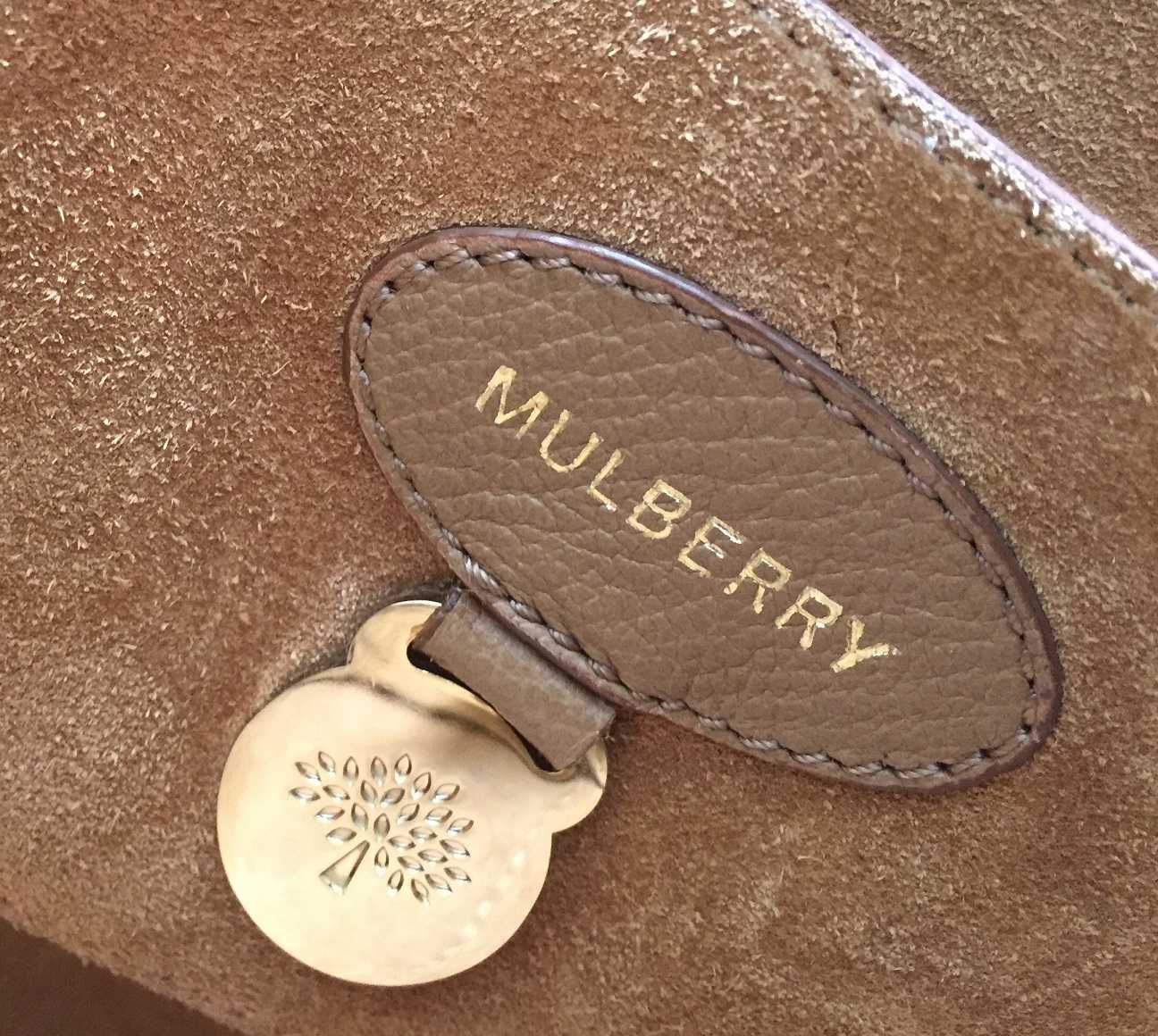 Torebka Mulberry Bayswater brązowa oryginalna z rachunkiem