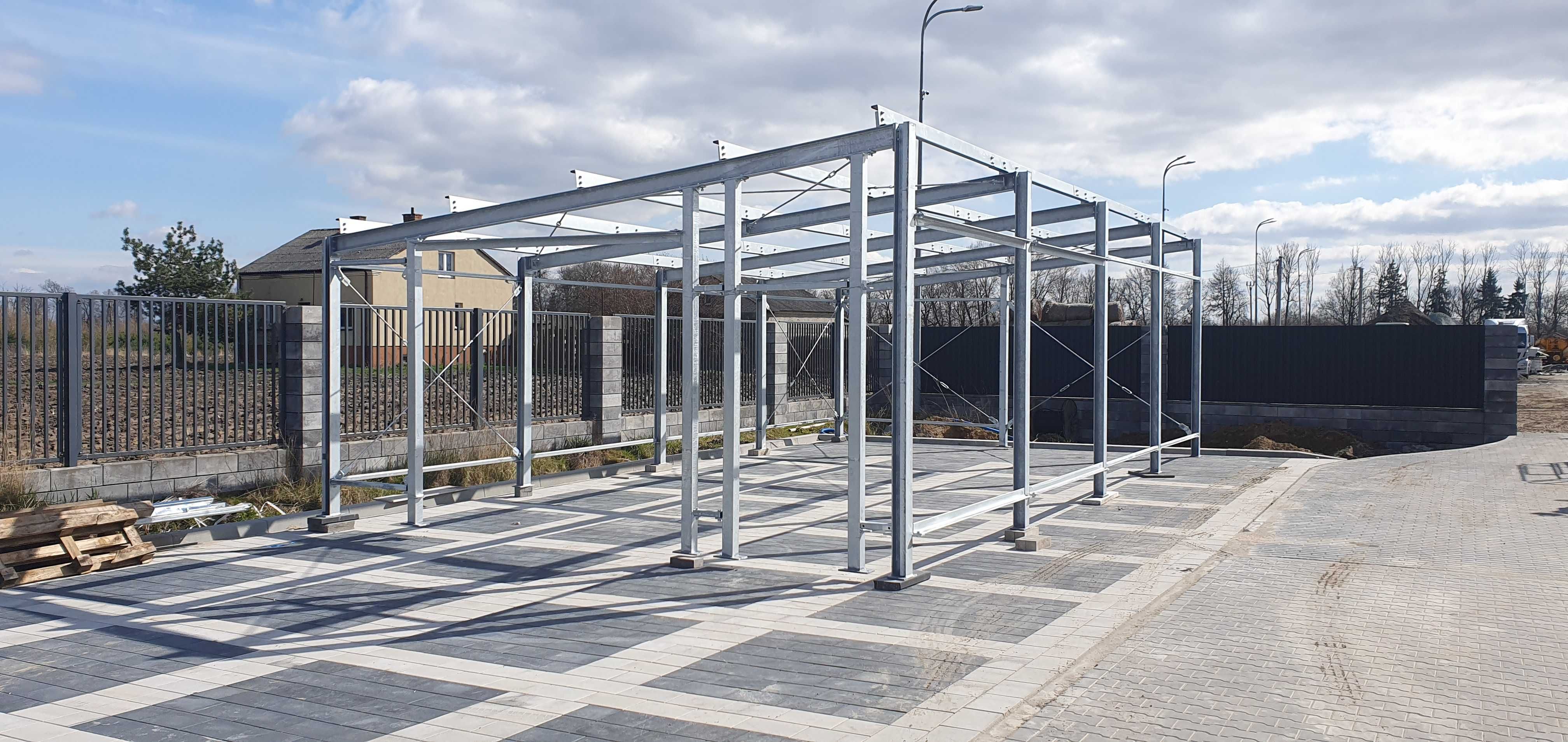 biuro, wiata, magazyn, hala, 6 x 12 x h= 3 i 4 m, dach jednospadowy,