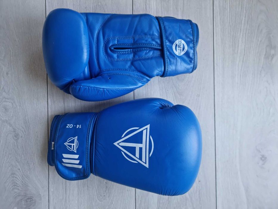 Rękawice Bokserskie 14Oz Niebieskie, Nieużywane
