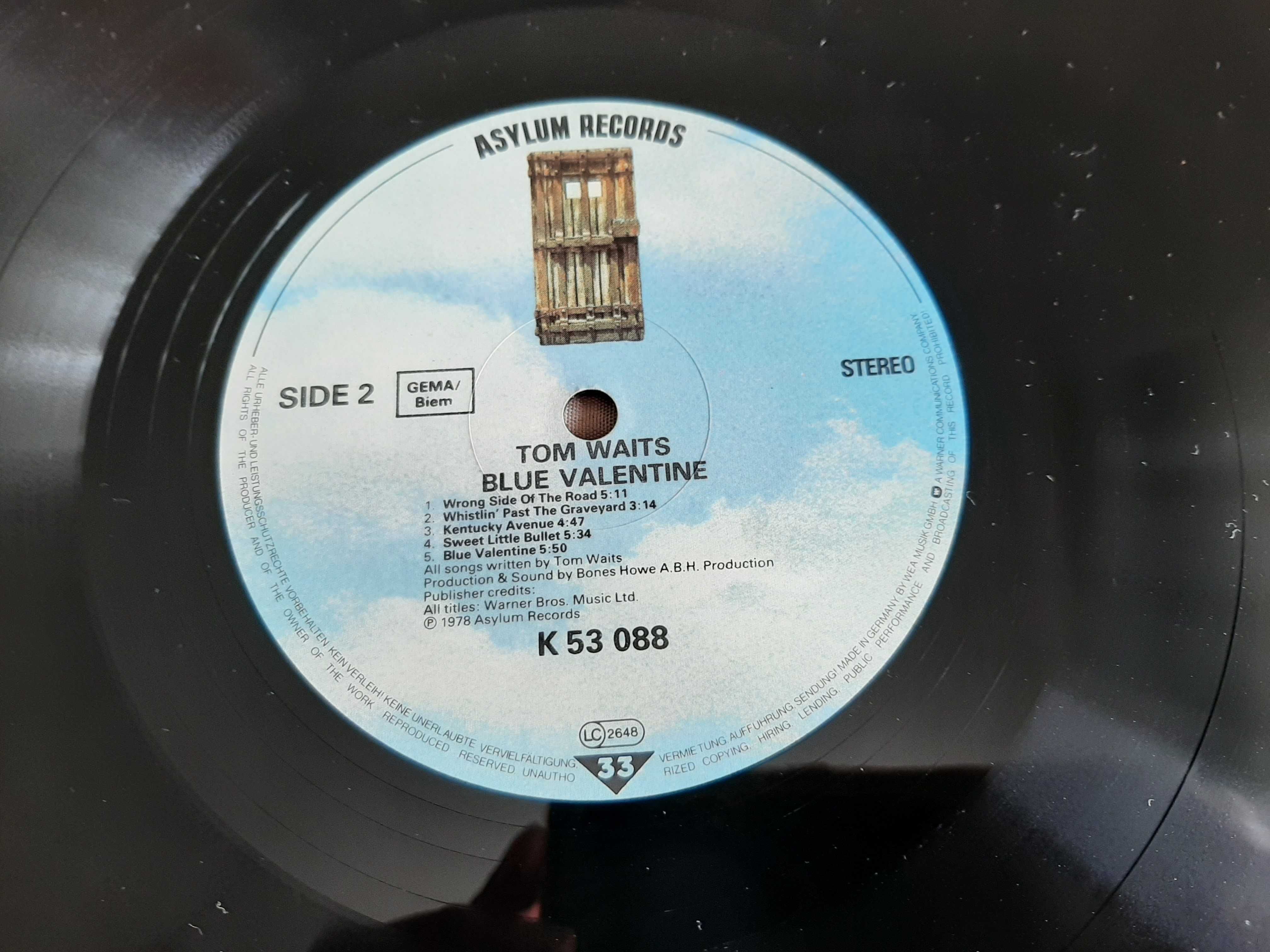 Tom Waits - Blue Valentine - EU - Vinil LP