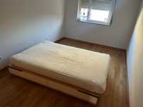 Estrado Ikea 140cm com arrumação e colchão