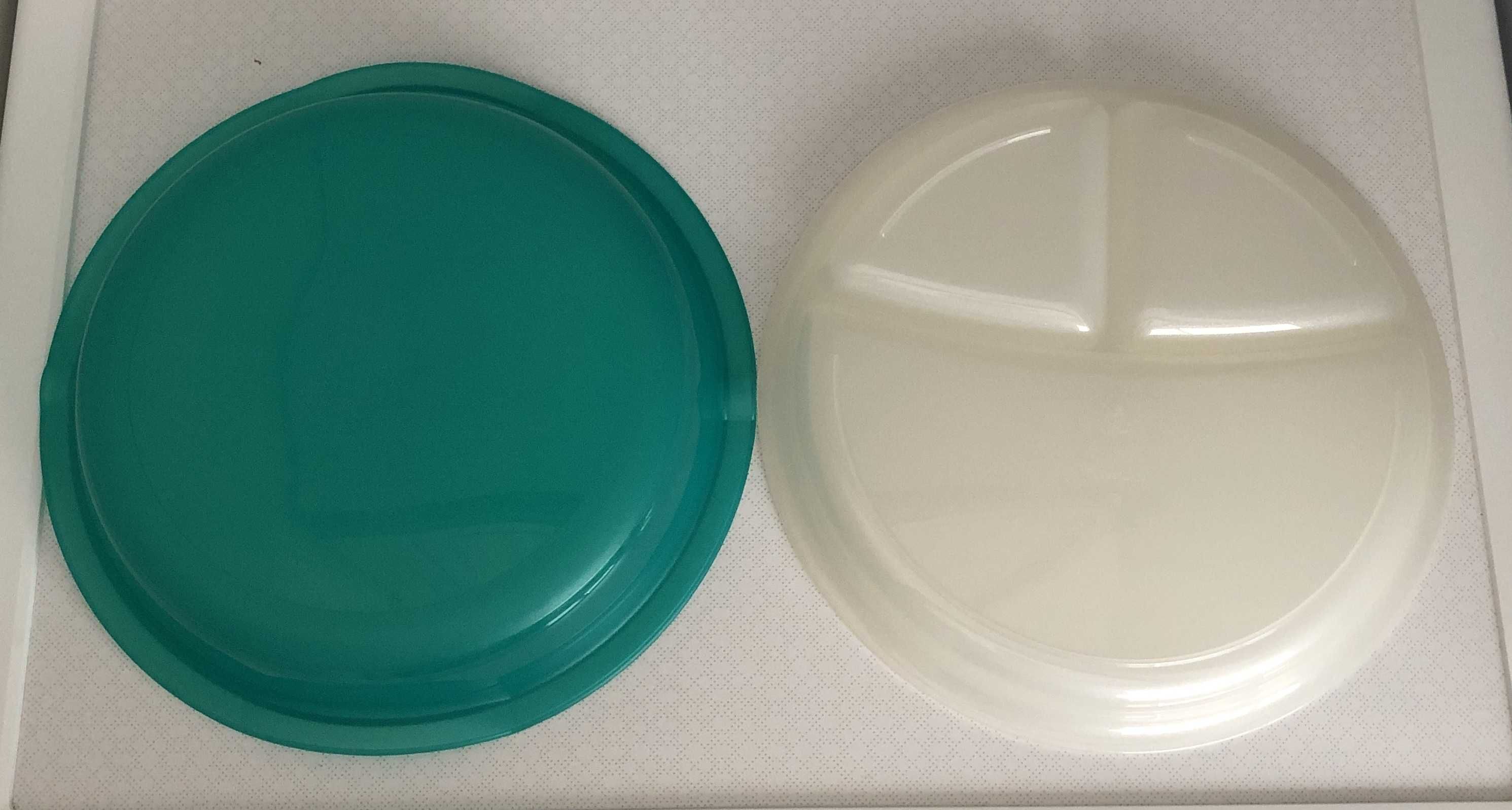 Pratos Tupperware com e sem divisórias - Conjunto de 4