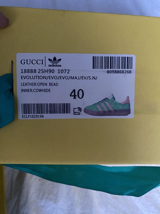 Buty Adidas vs Gucci riz 40