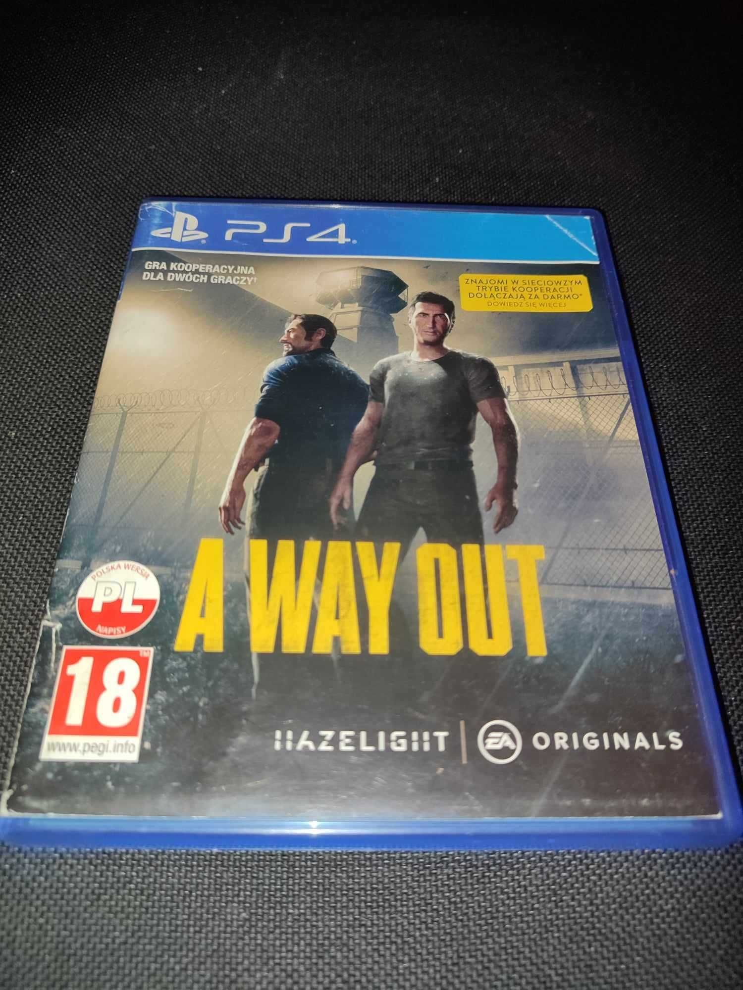 Okazja!!! Gra A Way Out na Playstation 4 i 5 Ps4! Super Stan!