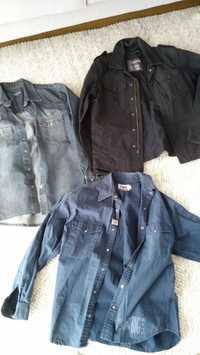 Koszule i kurtka jeans