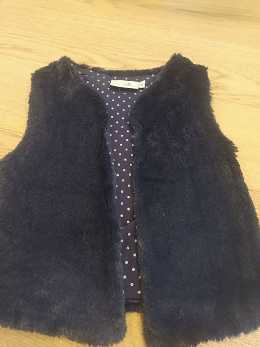 Kamizelka futerkowa r. 116 połyskująca.
